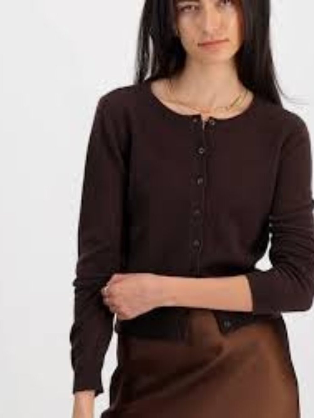 Charter Club Women's Crewneck Cashmere Cardigan